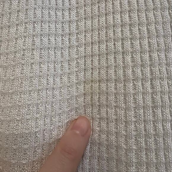 Sundance Waffle Knit Embroidered Long Sleeve Shirt Large Floral Top Blouse Flowy - Picture 6 of 6